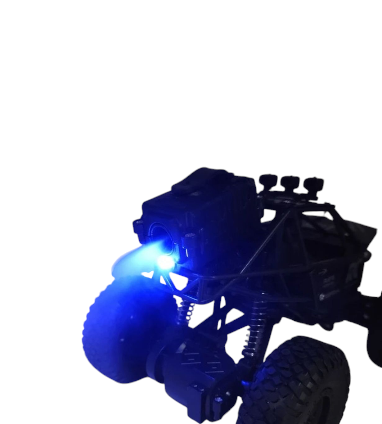 ๐ Monster Rock Crawler RC Car with Mist Spray & LED Lights โ 4WD Off-Road Buggy | Remote Control | Rechargeable | Shockproof Toy for Kids ๐๐จ