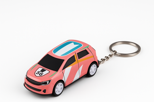 Pink SUV Keychain