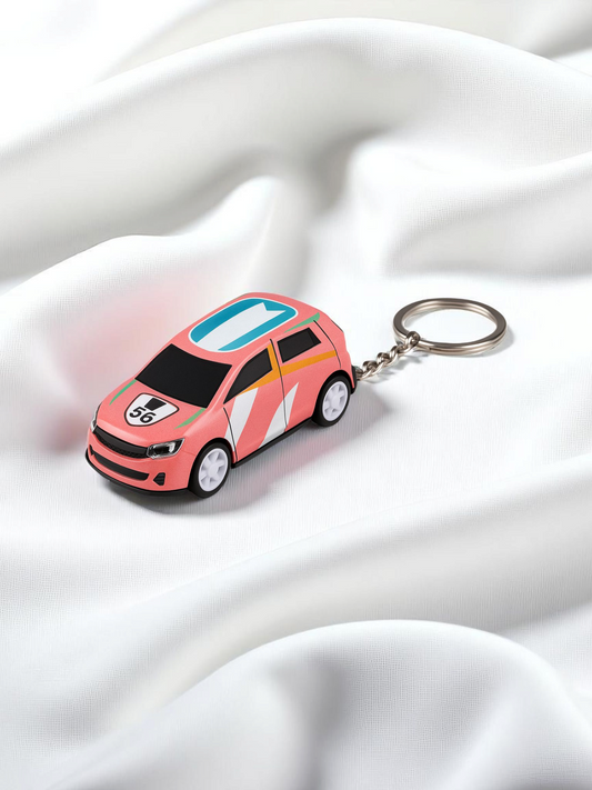 Pink SUV Keychain
