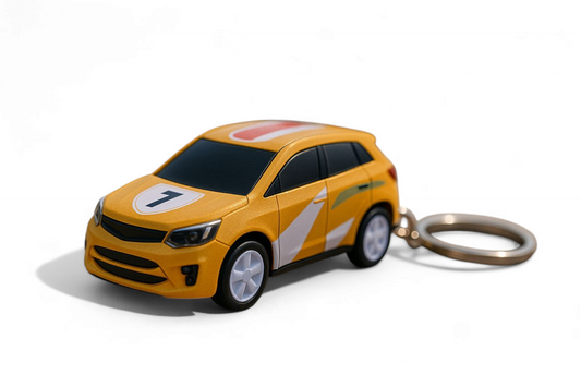 Yellow Speedster Keychain - 01