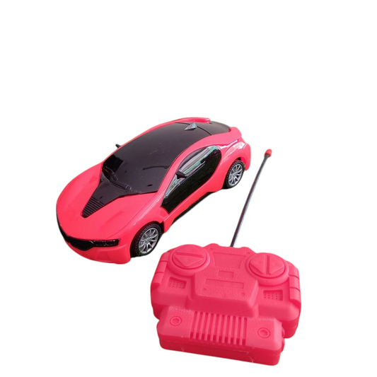 🚗 Rechargeable 3D Remote Control Lighting Car for Kids – 1:22 Scale RC Model Vehicle with Type-C Charging | LED Lights | Toy Gift for Boys & Girls (Red) 🚗✨